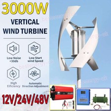 3KW Axis Wind Turbine Generator Home Electricity Producer & Controller Inverter