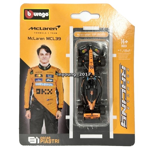 Mclaren mcl39 model - 1:64,