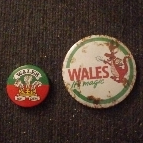 Wales enamel pin - 2x,