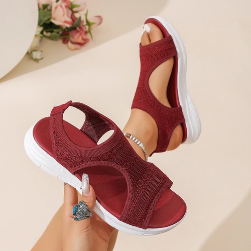 Womens knitted mesh wedge - knitted,