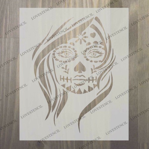 Candy skull stencils - candy,