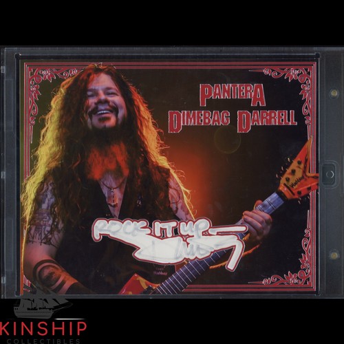 Dimebag darrell signed cut - dimebag,