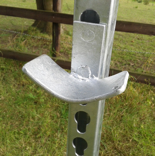 Galvanised jump cups - galvanised, pole