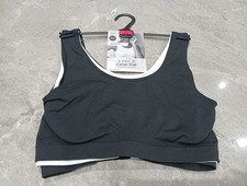 M&S COLLECTION 3pk Seamless Non Wired Crop Tops Size L 16-18