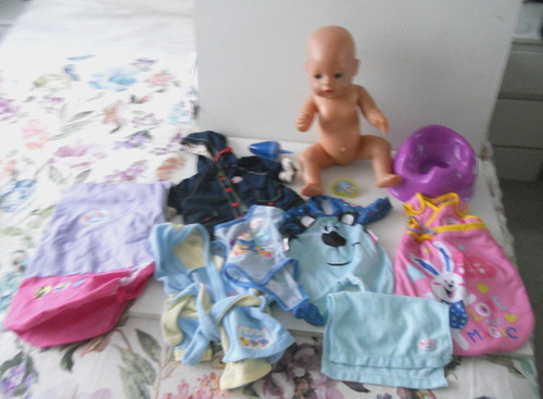 Baby born boy doll blue - boy,