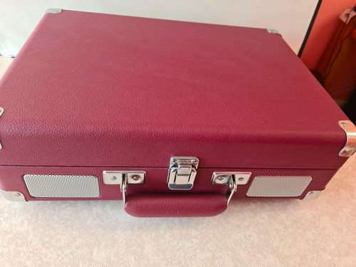 Crosley burgundy suitcase - burgundy,