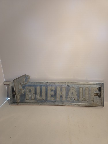 Vintage fruehauf sign aluminum - vintage,