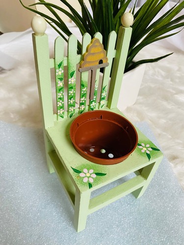 Hand painted wooden chair - hand,