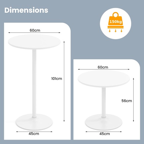 Pcs bar table metal base - 2,