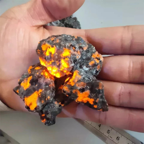 Natural yooperlite flame - yooperlite,
