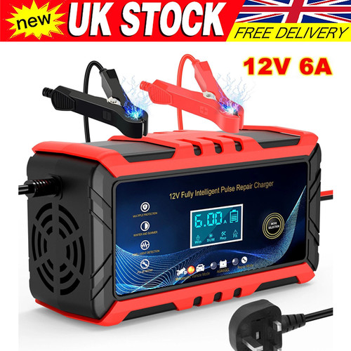 12v car battery charger - 6a,