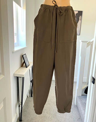 Zara brown taupe jogger - zara,