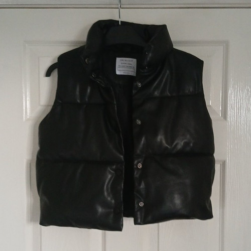 Girls black faux leather - girls,