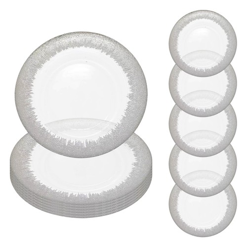 Glass charger plates christmas - plates,