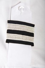 Epaulette sliders Silver 2 x bar