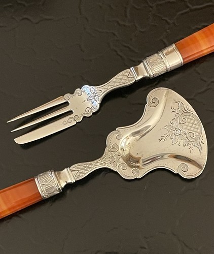 19c dutch sterling silver red - dutch,
