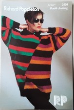 Orig Richard Poppleton Dk Ladies Sweater 32"-38" Knitting Pattern 2508