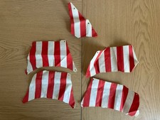 Vintage LEGO Pirate Ship Cloth Sail Part Striped Red Stripes Pattern