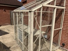 Robinsons lean-to greenhouse,  in ‘Ivory’.