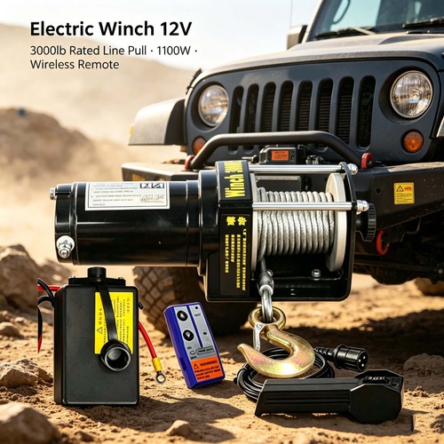 Electric winch steel cable - winch,