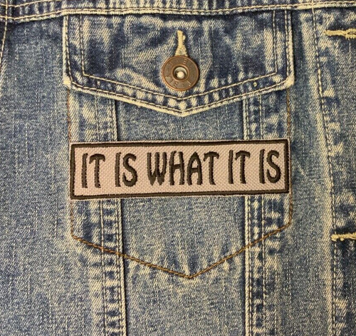 What is embroidered - is, it