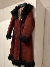 Mongolian Handmade Sheepskin Afghan Fur Coat 60s 70s Boho Psychedelic