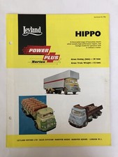 Leyland Hippo Classic Truck Lorry Brochure Tipper Haulage Removals Chassis 1961