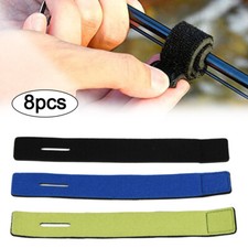 8 X Fishing Rod Bands Straps