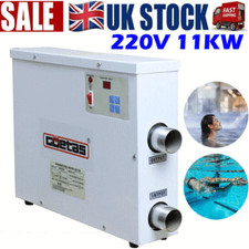 11KW Electric Swimming Pool Water Heater Thermostat Hot Tub 220V UK STOCK