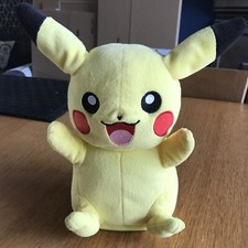 Pikachu Pokemon My Friend 11" Plush Soft Toy Talking Lights Ears Move TOMY 2016