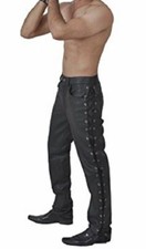 Mens Black Side Laced Real