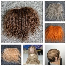 Curly 2x4" Doll Wigs DIY Tibetan Lamb Mohair For Reborns Doll Fur Hair Mongolian