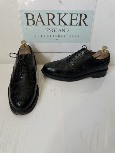 Barker black leather shoes - leather,