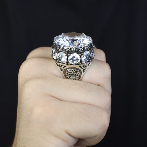 King solomon signet ring men - signet, men's
