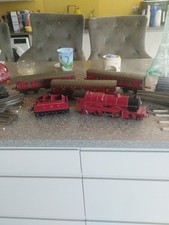 Hornby O Gauge 20 V Royal Scot With Tender And 3 X LMS  Coaches Train Works Well