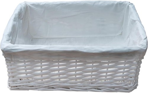 Wicker storage basket - wicker, with