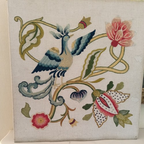 Vintage jacobean crewel work - vintage,