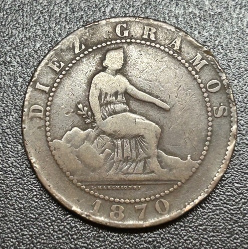 1870 spain diez - 1870, gramos