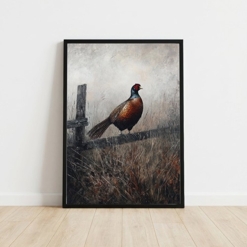 Pheasant dark wildlife art - dark,
