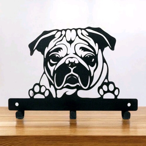 Pug dog lead hanger holder - holder, |