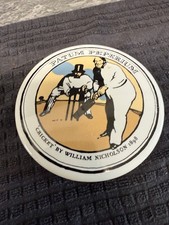 PATUM PEPERIUM VINTAGE GENTLEMANS RELISH POT "CRICKET"BY WILLIAM NICHOLSON 1898