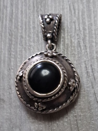 Antique sterling silver locket - sterling,