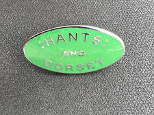 Hants & Dorset Hampshire Bus Driver Conductor Hat Cap Uniform Enamel Badge