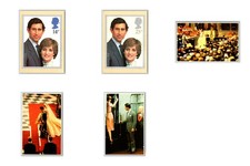 Lot of 5 Vintage Royal Wedding