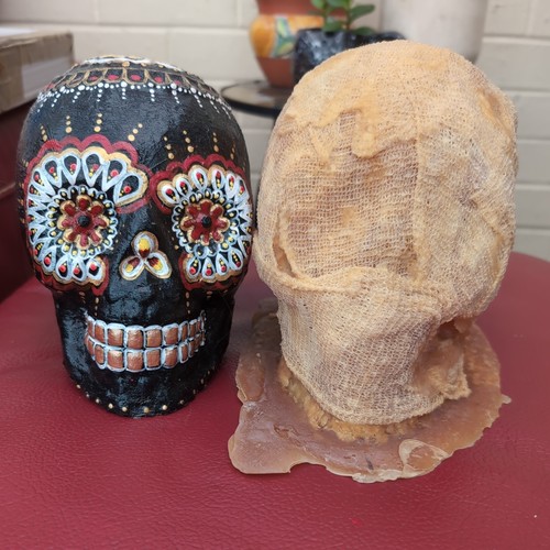 Homemade latex skull mould - homemade,