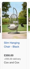 Rattan Cocoon Hanging Egg Chair Swing Wicker Garden Furniture In Or Outdoor