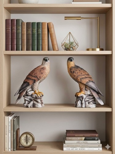 Realistic falcon statue - realistic,