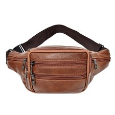 LARGE LEATHER BUM WAIST BAG