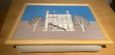 Historic Royal Palaces LAP TRAY ON CUSHION 41x31cm bean bag comfort LONDON TOWER