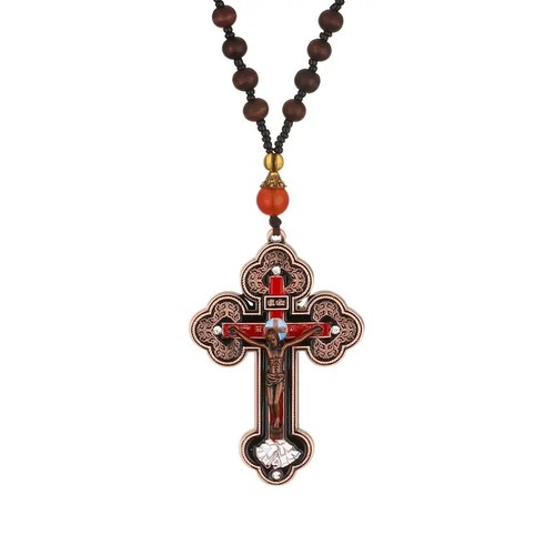 Orthodox crucifix pendant - orthodox,